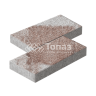 Тротуарная плитка 500х250х60, хаски на камне