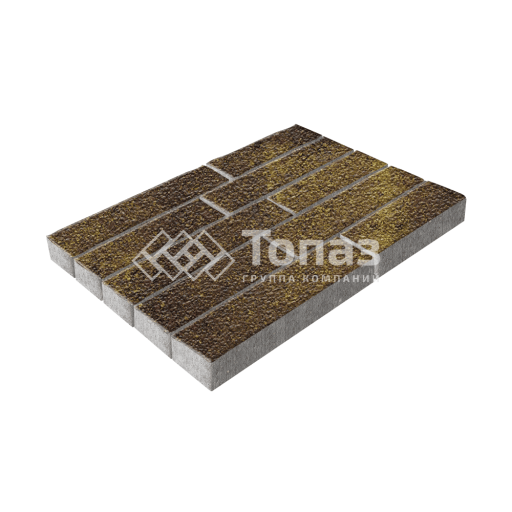 Тротуарная плитка Лукано, осень на камне, 6 см