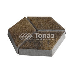 Тротуарная плитка Ромб, арабская ночь на камне, 6 см