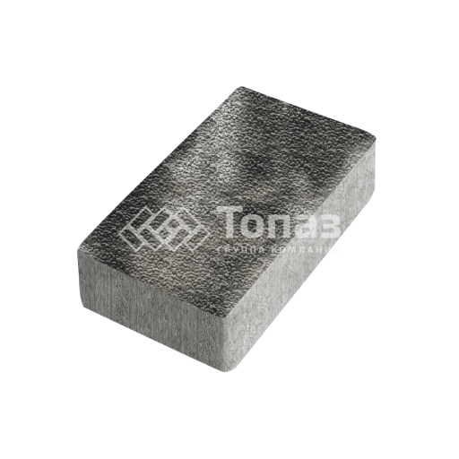 Тротуарная плитка Брусчатка, стоун с мраморной крошкой, 6 см