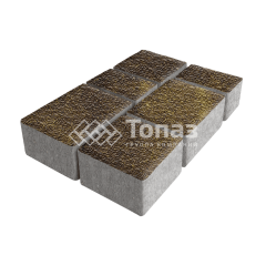 Тротуарная плитка Лэндхаус, осень с мраморной крошкой, 8 см