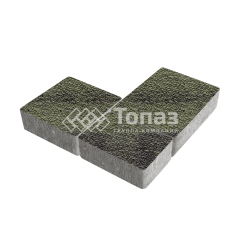 Тротуарная плитка Новый город, янтарь с мраморной крошкой, 8 см