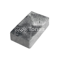 Тротуарная плитка Брусчатка, черно-белая, 4 см