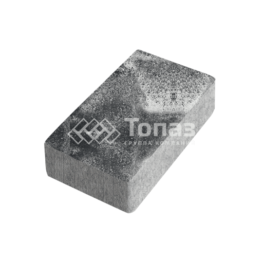 Тротуарная плитка Брусчатка, черно-белая, 4 см