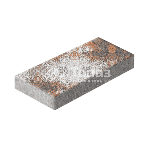 Тротуарная плитка 500х250х60, агат оранжевый