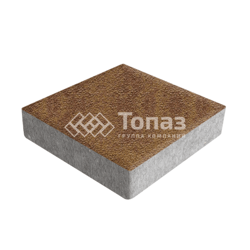 Тротуарная плитка Квадрат 200х200х40, листопад на камне