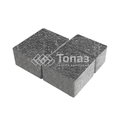 Тротуарная плитка Лэндхаус, аляска черная с гранитной крошкой, 4 см