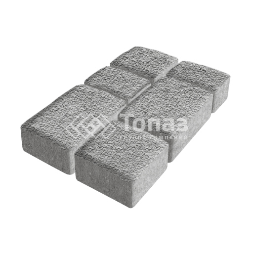 Тротуарная плитка Старый город, серо-белая с гранитной крошкой, 4 см