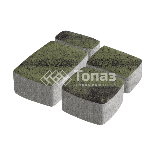 Тротуарная плитка Классико, янтарь, 6 см