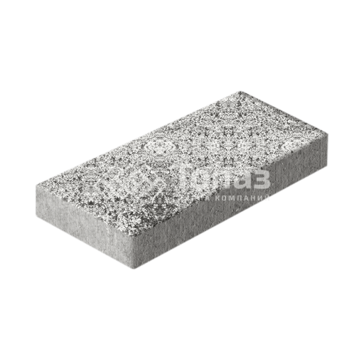 Тротуарная плитка 500х250х60, аляска белая