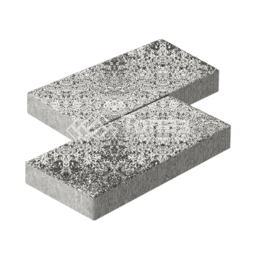 Тротуарная плитка 500х250х60, аляска белая