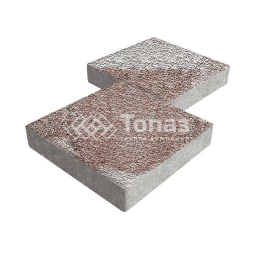 Тротуарная плитка Квадрат 300х300х60, хаски с мраморной крошкой