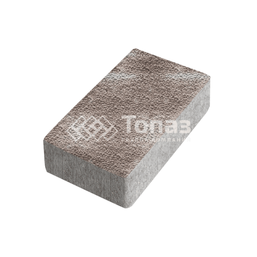 Тротуарная плитка Брусчатка, авантюр с гранитной крошкой, 8 см