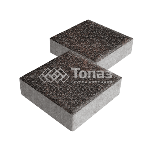 Тротуарная плитка Квадрат 200х200х60, кармен с мраморной крошкой