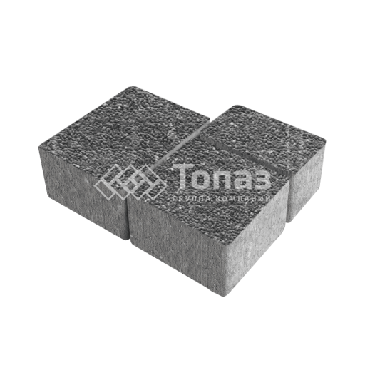 Тротуарная плитка Лэндхаус, аляска черная с гранитной крошкой, 6 см