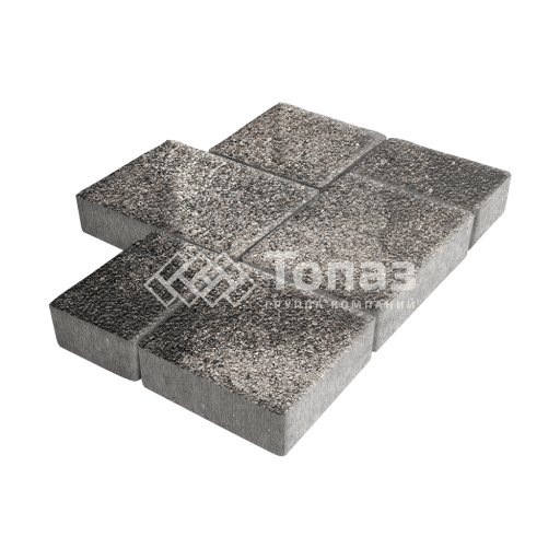 Тротуарная плитка Новый город, агат коричневый на камне, 8 см