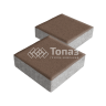 Тротуарная плитка Квадрат 200х200х40, коричневая