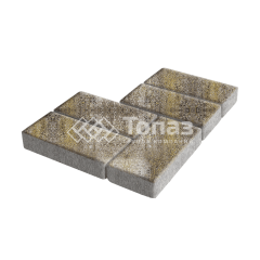 Тротуарная плитка Брусчатка, степь, 8 см