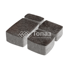 Тротуарная плитка Классико, мокко с мраморной крошкой, 6 см