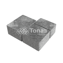 Тротуарная плитка Лэндхаус, антрацит с гранитной крошкой, 6 см