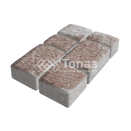 Тротуарная плитка Старый город, хаски с мраморной крошкой, 6 см