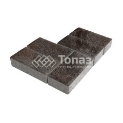 Тротуарная плитка 200х100х40, мокко