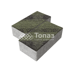 Тротуарная плитка 240х120х70, янтарь с гранитной крошкой