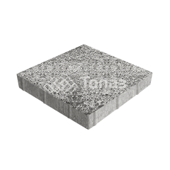 Тротуарная плитка Квадрат 300х300х60, аляска белая с гранитной крошкой