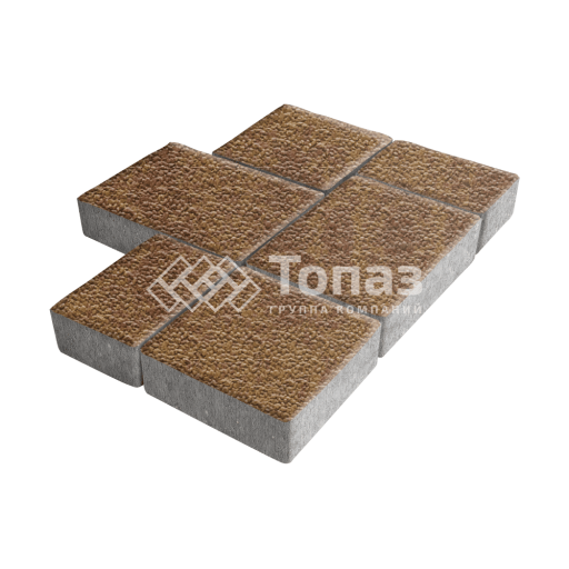 Тротуарная плитка Новый город, листопад с гранитной крошкой, 6 см