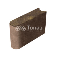 Камень бортовой БРШ 50.20.8, осень, коричневое основание