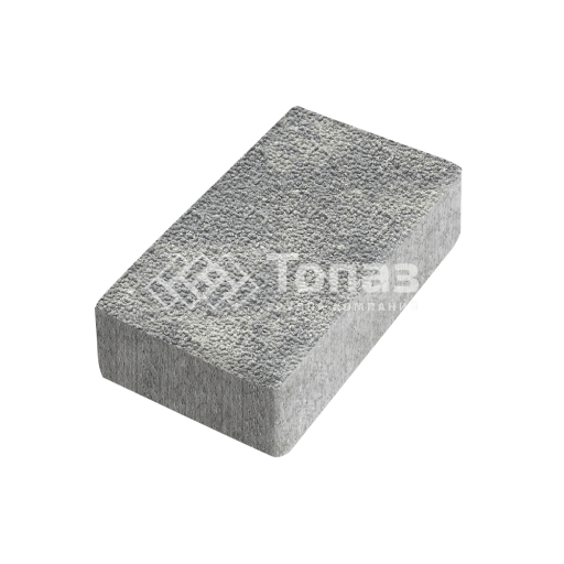 Тротуарная плитка Брусчатка, аква с гранитной крошкой, 10 см