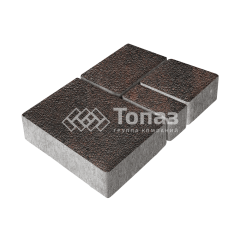 Тротуарная плитка Мюнхен, кармен с мраморной крошкой, 4 см