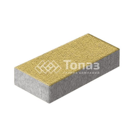 Тротуарная плитка 600х300х60, желтая на камне