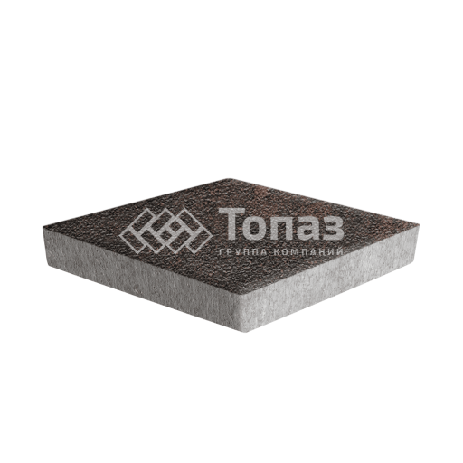 Тротуарная плитка Ромб, кармен на камне, 6 см