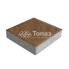 Тротуарная плитка Квадрат 200х200х60, листопад с мраморной крошкой