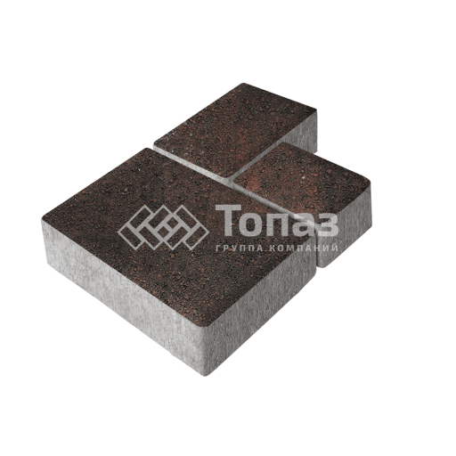 Тротуарная плитка Бергамо, кармен, 6 см