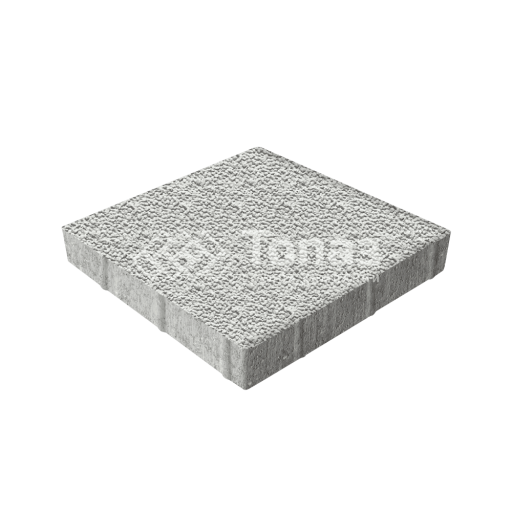 Тротуарная плитка Квадрат 400х400х60, белая с мраморной крошкой