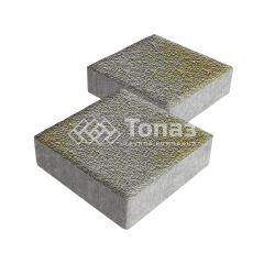 Тротуарная плитка Квадрат 200х200х60, меланж с мраморной крошкой