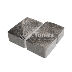 Тротуарная плитка Старый город, агат коричневый на камне, 6 см