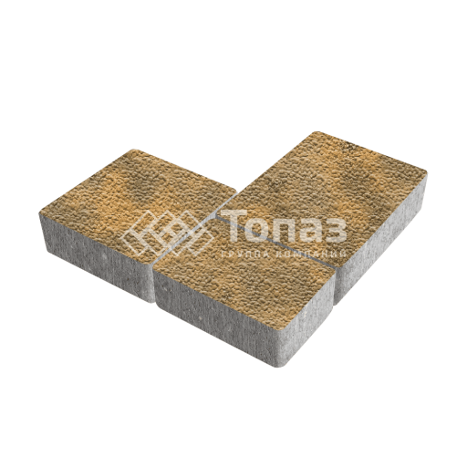 Тротуарная плитка Новый город, гончар с гранитной крошкой, 4 см