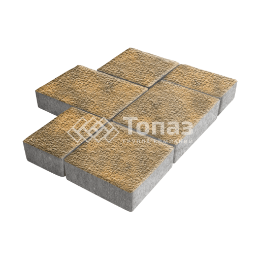 Тротуарная плитка Новый город, гончар с гранитной крошкой, 4 см