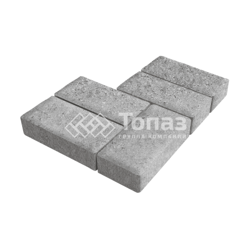 Тротуарная плитка 200х100х40, серо-белая