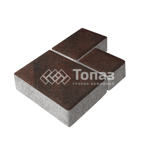 Тротуарная плитка Бергамо, клинкер, 6 см