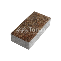 Тротуарная плитка 200х100х60, джафар оранжевый с мраморной крошкой