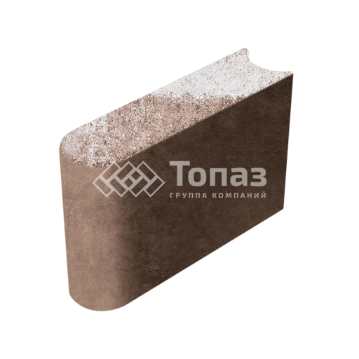 Камень бортовой БРШ 50.20.8, хаски, коричневое основание