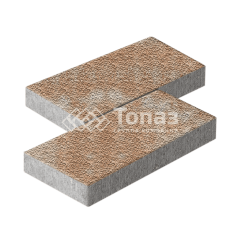 Тротуарная плитка 500х250х60, сансет с мраморной крошкой