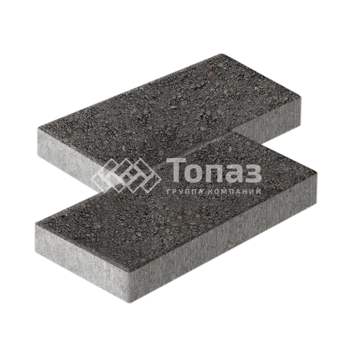 Тротуарная плитка 500х250х60, джафар черный