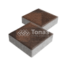 Тротуарная плитка Квадрат 200х200х40, сорренто на камне