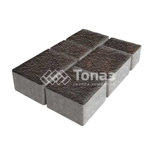 Тротуарная плитка Лэндхаус, кармен с гранитной крошкой, 4 см