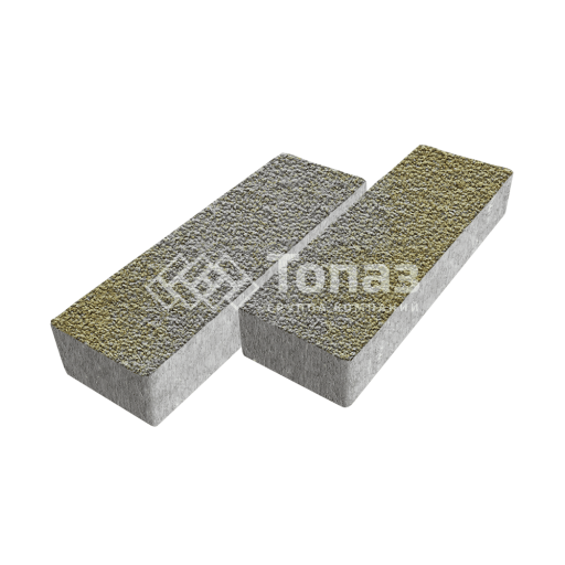 Тротуарная плитка 300х100х60, меланж с мраморной крошкой